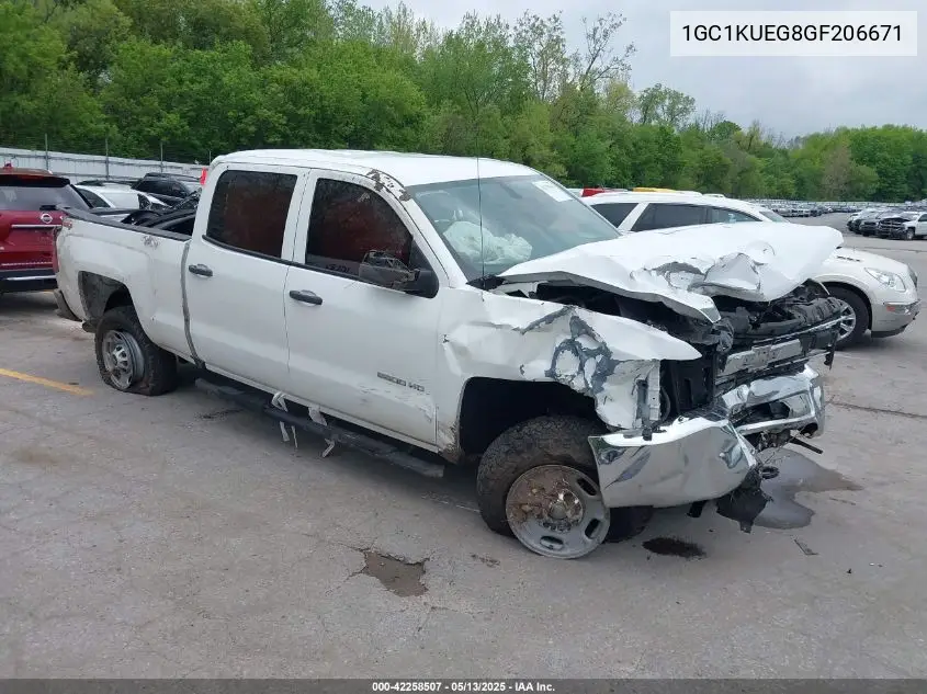 2016 Chevrolet Silverado 2500Hd Wt VIN: 1GC1KUEG8GF206671 Lot: 42258507