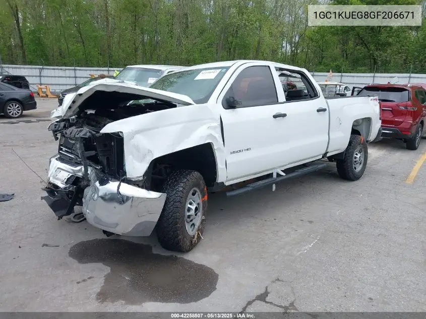 2016 Chevrolet Silverado 2500Hd Wt VIN: 1GC1KUEG8GF206671 Lot: 42258507