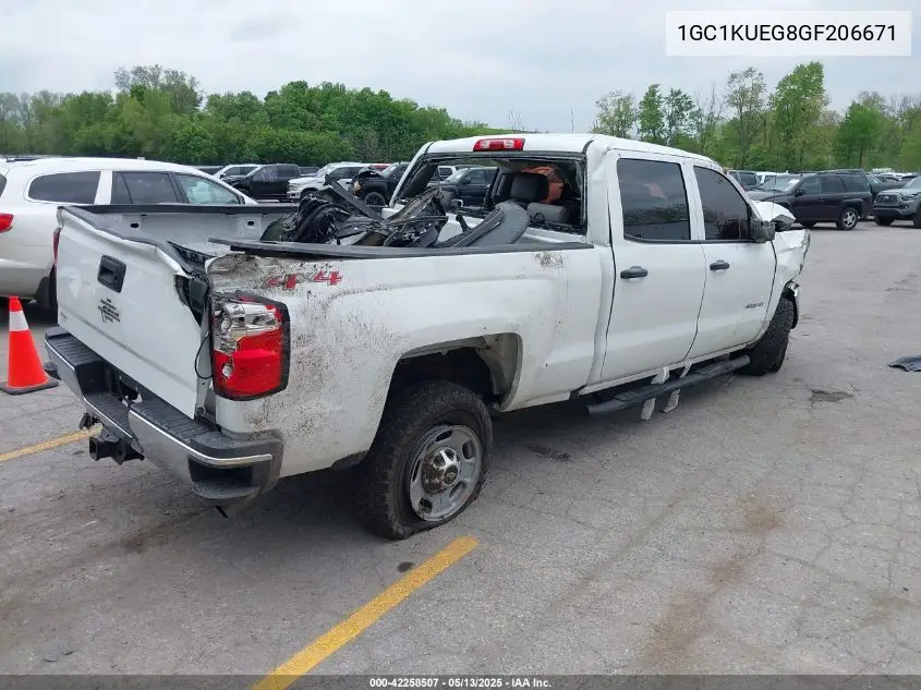 2016 Chevrolet Silverado 2500Hd Wt VIN: 1GC1KUEG8GF206671 Lot: 42258507