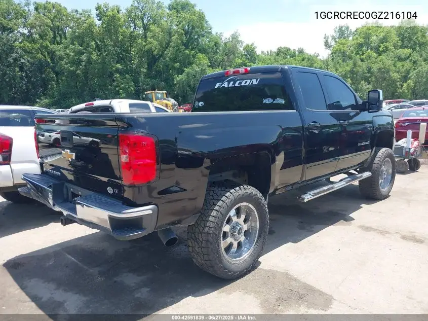 2016 Chevrolet Silverado 1500 1Lt VIN: 1GCRCREC0GZ216104 Lot: 42591839