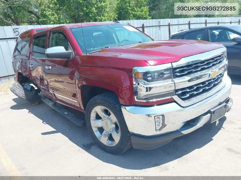 2016 Chevrolet Silverado 1500 1Lz VIN: 3GCUKSEC9GG272885 Lot: 42603833