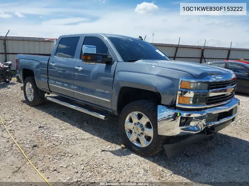 2016 Chevrolet Silverado 2500Hd Ltz VIN: 1GC1KWE83GF153222 Lot: 42746459