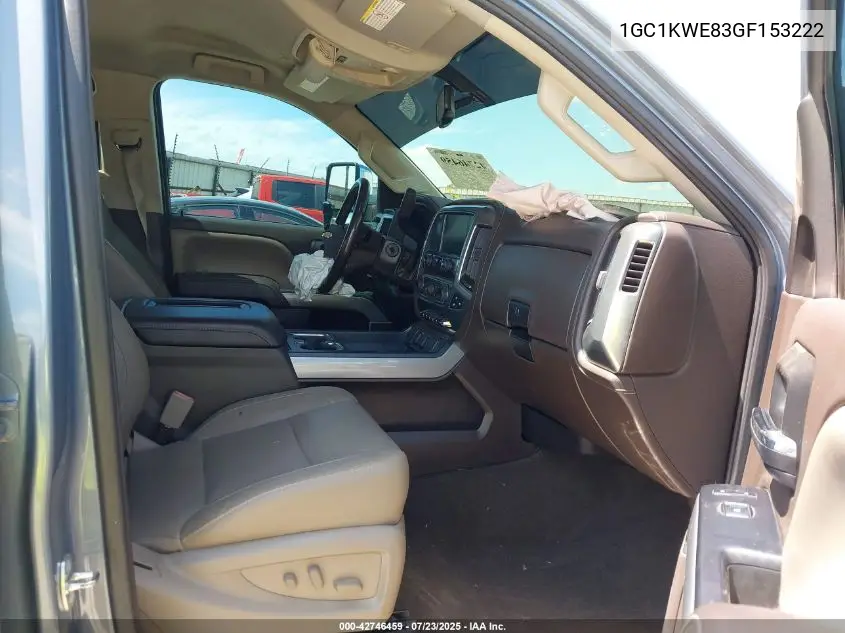 2016 Chevrolet Silverado 2500Hd Ltz VIN: 1GC1KWE83GF153222 Lot: 42746459