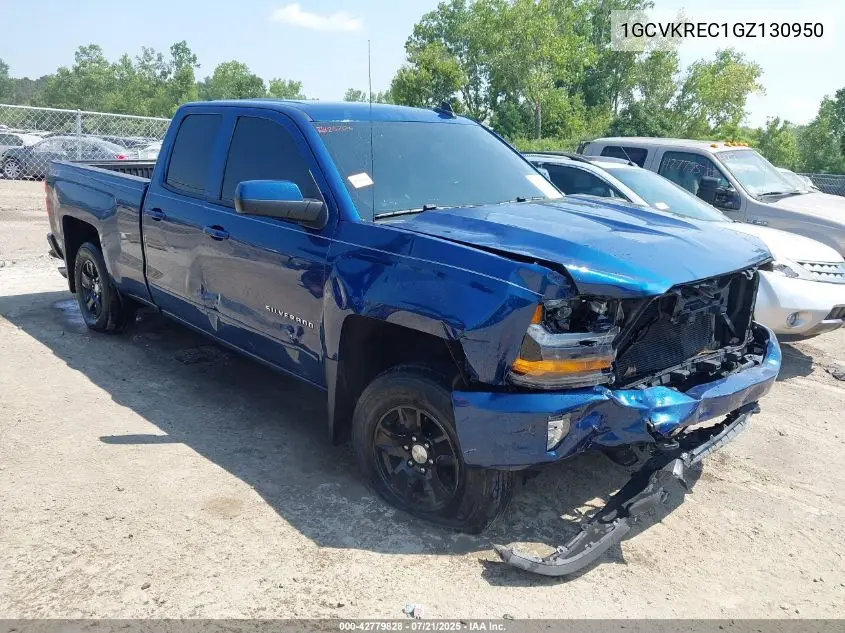 2016 Chevrolet Silverado 1500 2Lt VIN: 1GCVKREC1GZ130950 Lot: 42779828