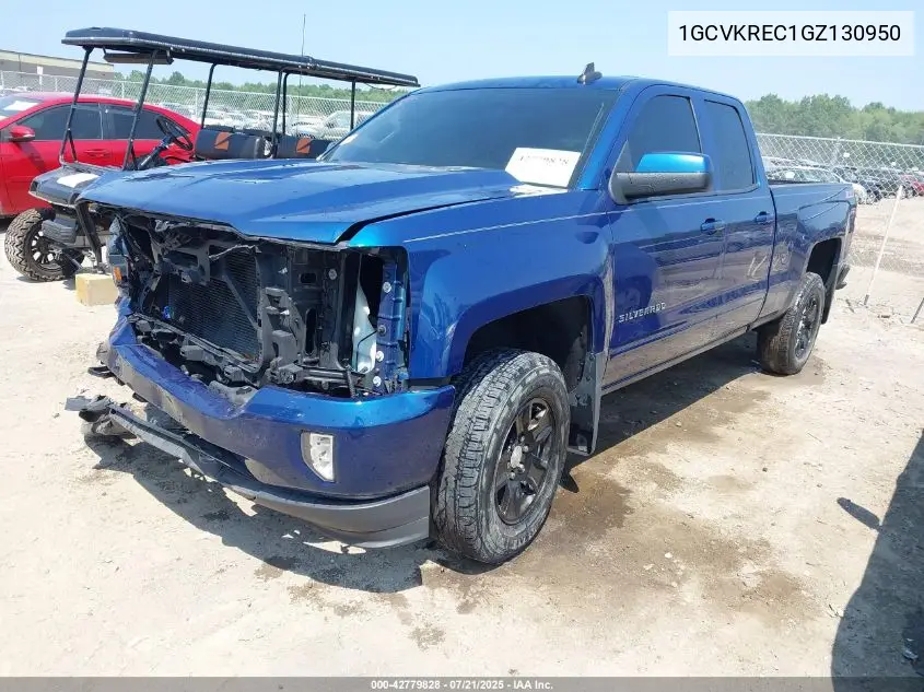 2016 Chevrolet Silverado 1500 2Lt VIN: 1GCVKREC1GZ130950 Lot: 42779828