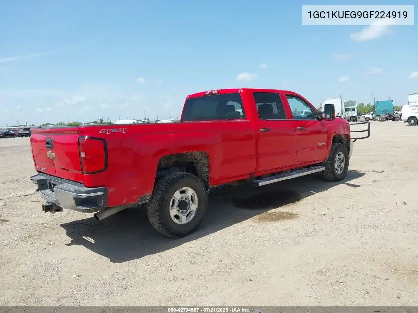2016 Chevrolet Silverado 2500Hd Wt VIN: 1GC1KUEG9GF224919 Lot: 42794587