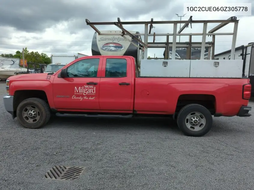 2016 Chevrolet Silverado C2500 Heavy Duty VIN: 1GC2CUEG6GZ305778 Lot: 42818736