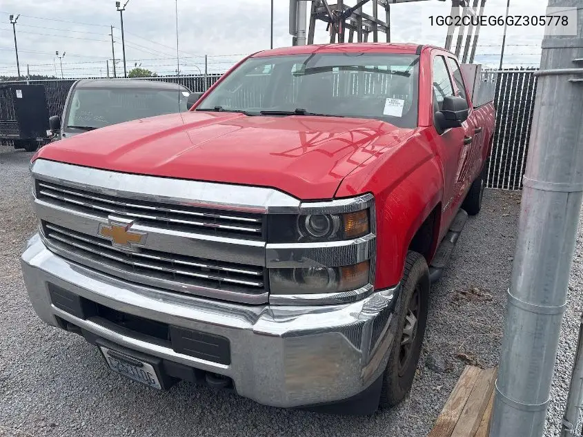 2016 Chevrolet Silverado C2500 Heavy Duty VIN: 1GC2CUEG6GZ305778 Lot: 42818736