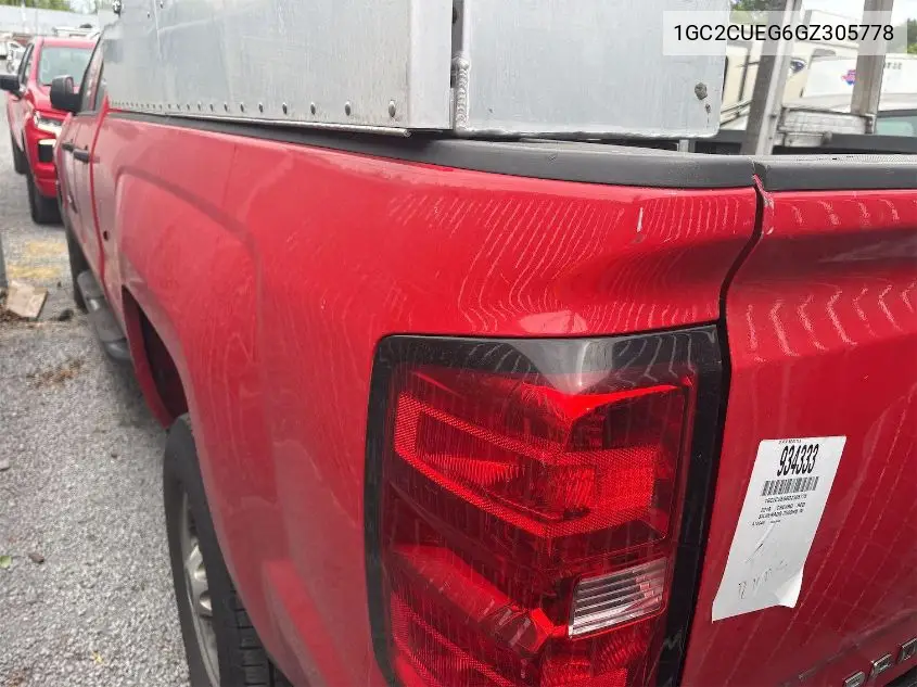 2016 Chevrolet Silverado C2500 Heavy Duty VIN: 1GC2CUEG6GZ305778 Lot: 42818736