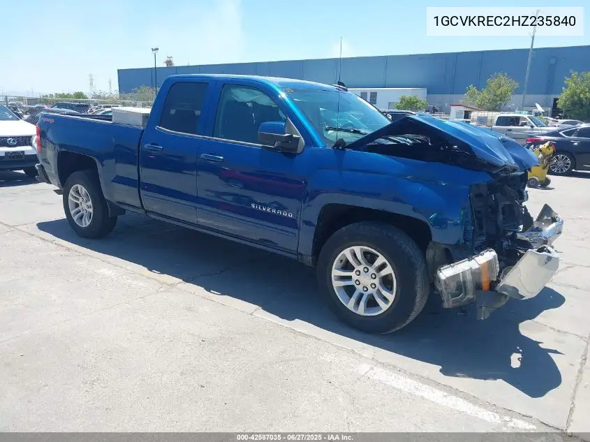2017 Chevrolet Silverado 1500 1Lt VIN: 1GCVKREC2HZ235840 Lot: 42587035