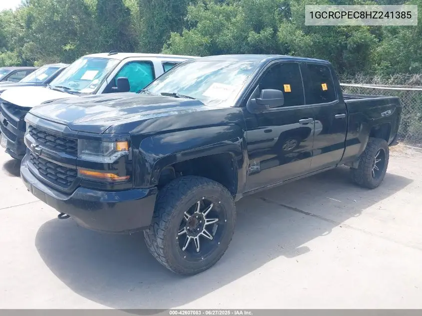2017 Chevrolet Silverado 1500 Custom VIN: 1GCRCPEC8HZ241385 Lot: 42607083