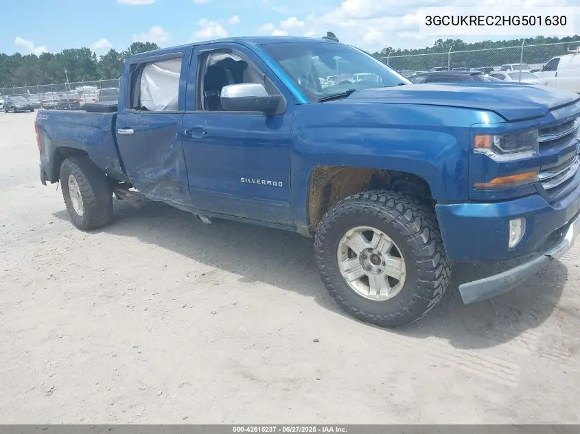 2017 Chevrolet Silverado 1500 2Lt VIN: 3GCUKREC2HG501630 Lot: 42615237