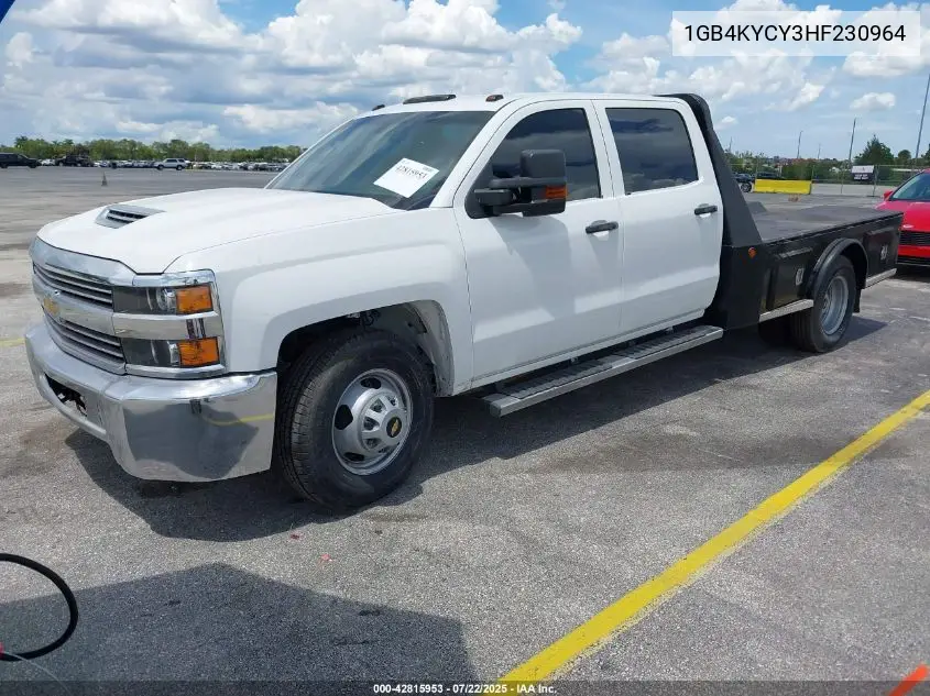 2017 Chevrolet Silverado 3500Hd Chassis Wt VIN: 1GB4KYCY3HF230964 Lot: 42815953