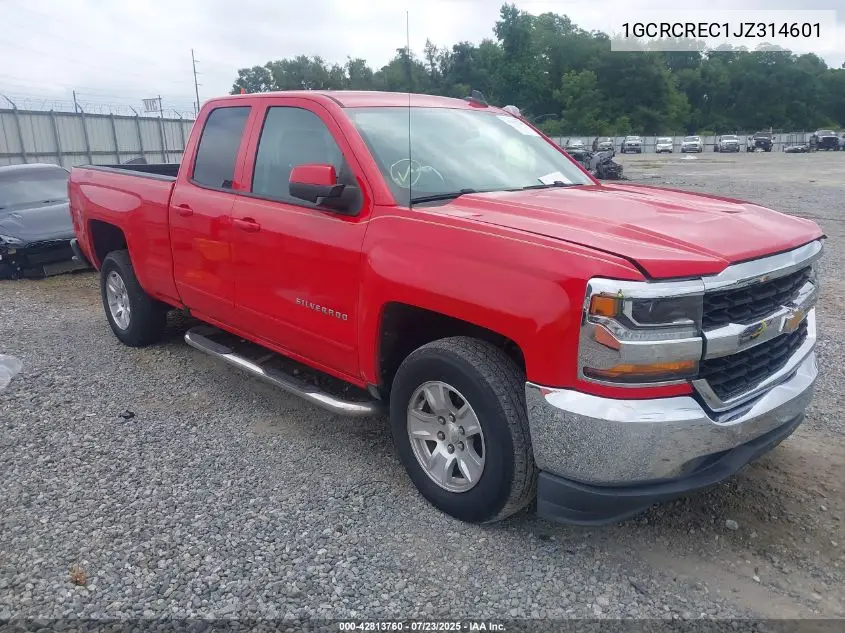2018 Chevrolet Silverado 1500 1Lt VIN: 1GCRCREC1JZ314601 Lot: 42813760