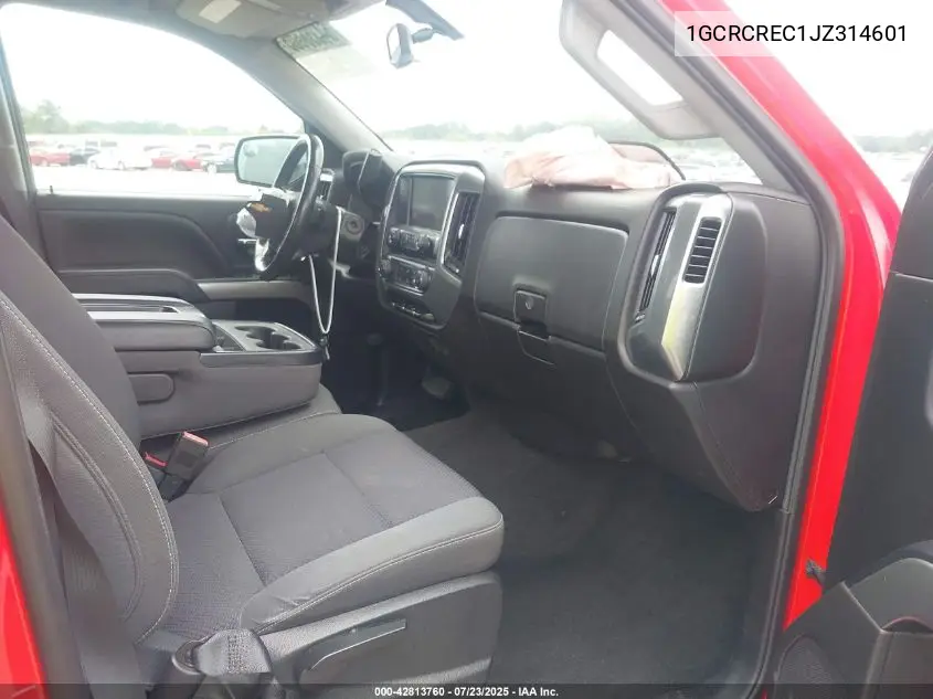 2018 Chevrolet Silverado 1500 1Lt VIN: 1GCRCREC1JZ314601 Lot: 42813760