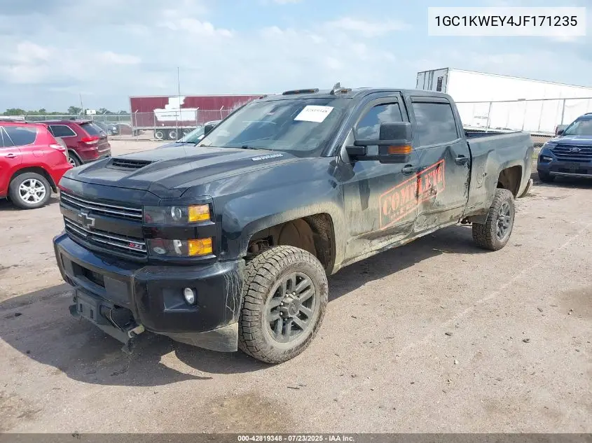 2018 Chevrolet Silverado 2500Hd Ltz VIN: 1GC1KWEY4JF171235 Lot: 42819348