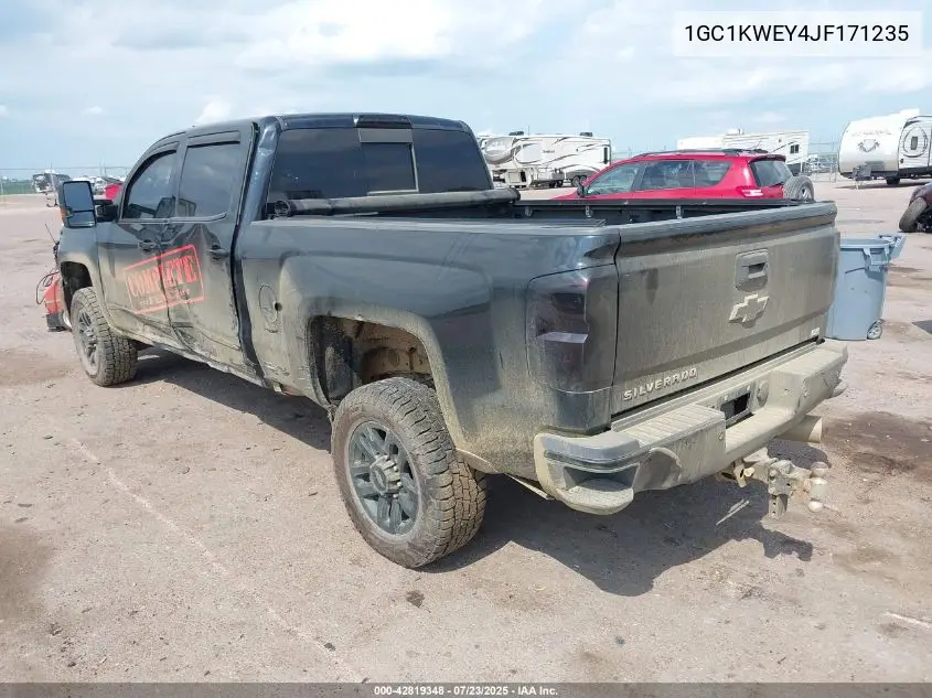 2018 Chevrolet Silverado 2500Hd Ltz VIN: 1GC1KWEY4JF171235 Lot: 42819348