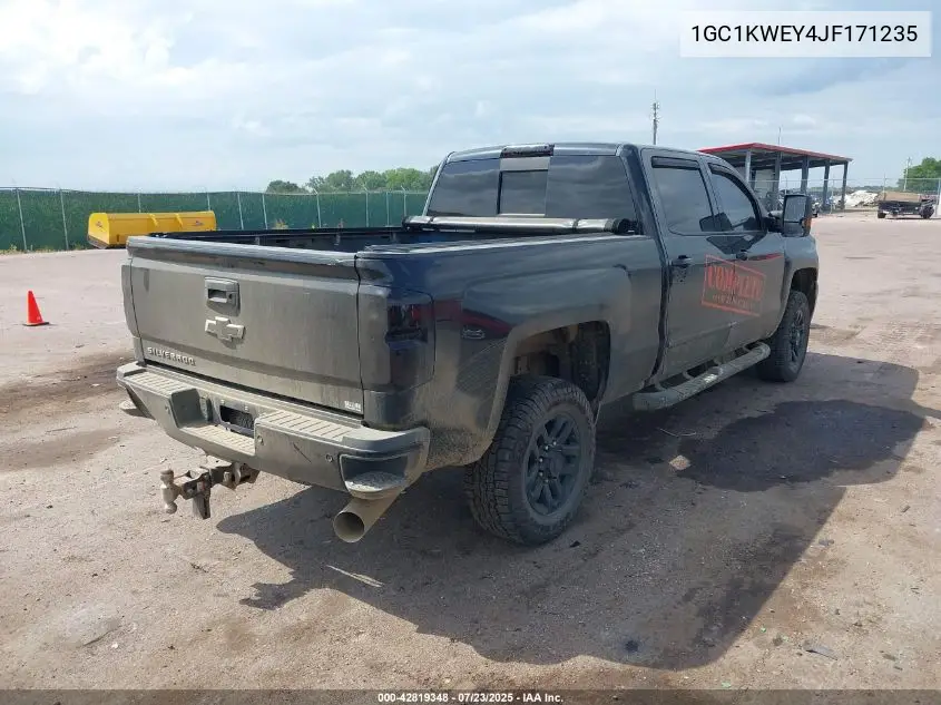 2018 Chevrolet Silverado 2500Hd Ltz VIN: 1GC1KWEY4JF171235 Lot: 42819348