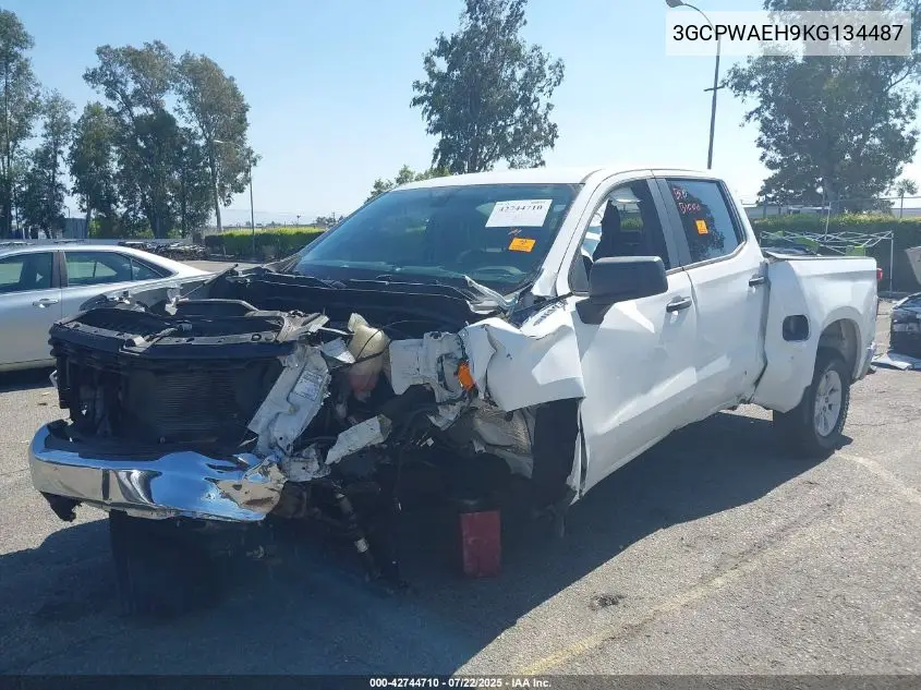 2019 Chevrolet Silverado 1500 Work Truck VIN: 3GCPWAEH9KG134487 Lot: 42744710