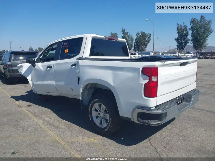 2019 Chevrolet Silverado 1500 Work Truck VIN: 3GCPWAEH9KG134487 Lot: 42744710