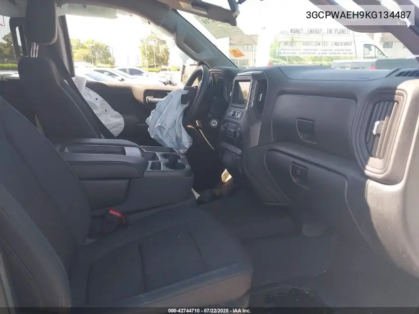 2019 Chevrolet Silverado 1500 Work Truck VIN: 3GCPWAEH9KG134487 Lot: 42744710