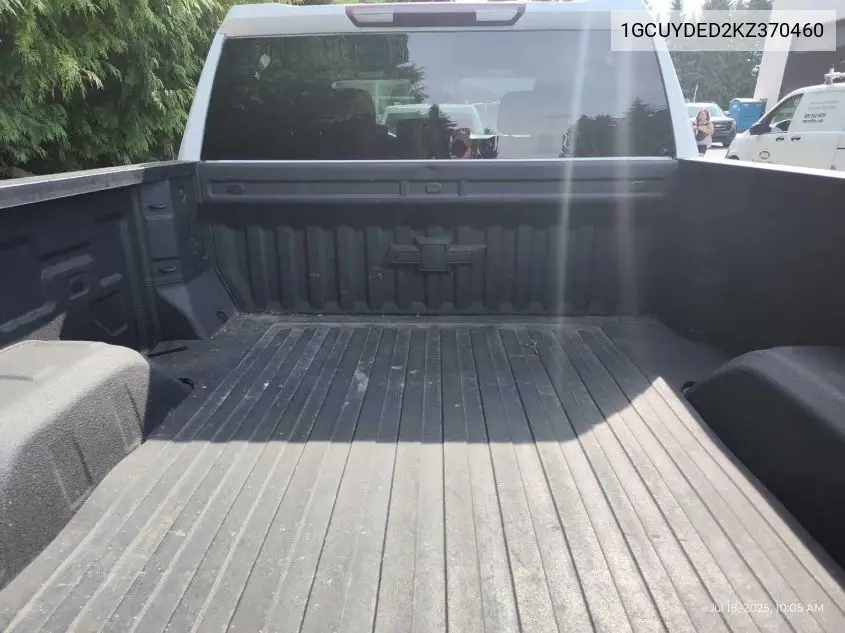 2019 Chevrolet Silverado K1500 Lt VIN: 1GCUYDED2KZ370460 Lot: 42818710