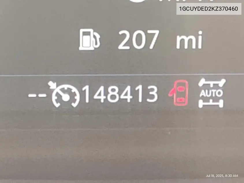 2019 Chevrolet Silverado K1500 Lt VIN: 1GCUYDED2KZ370460 Lot: 42818710
