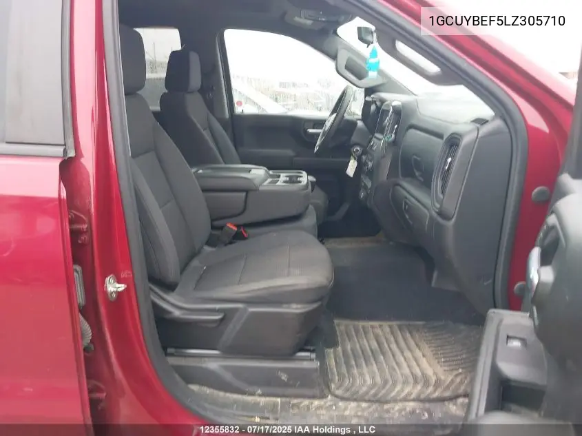 2020 Chevrolet Silverado 1500 Custom VIN: 1GCUYBEF5LZ305710 Lot: 12355832