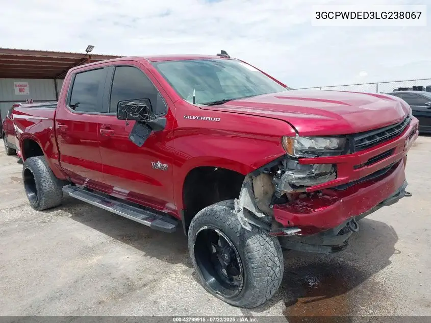2020 Chevrolet Silverado 1500 2Wd Short Bed Rst VIN: 3GCPWDED3LG238067 Lot: 42799915