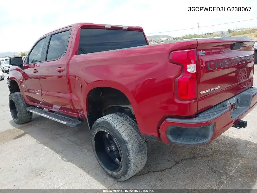 2020 Chevrolet Silverado 1500 2Wd Short Bed Rst VIN: 3GCPWDED3LG238067 Lot: 42799915