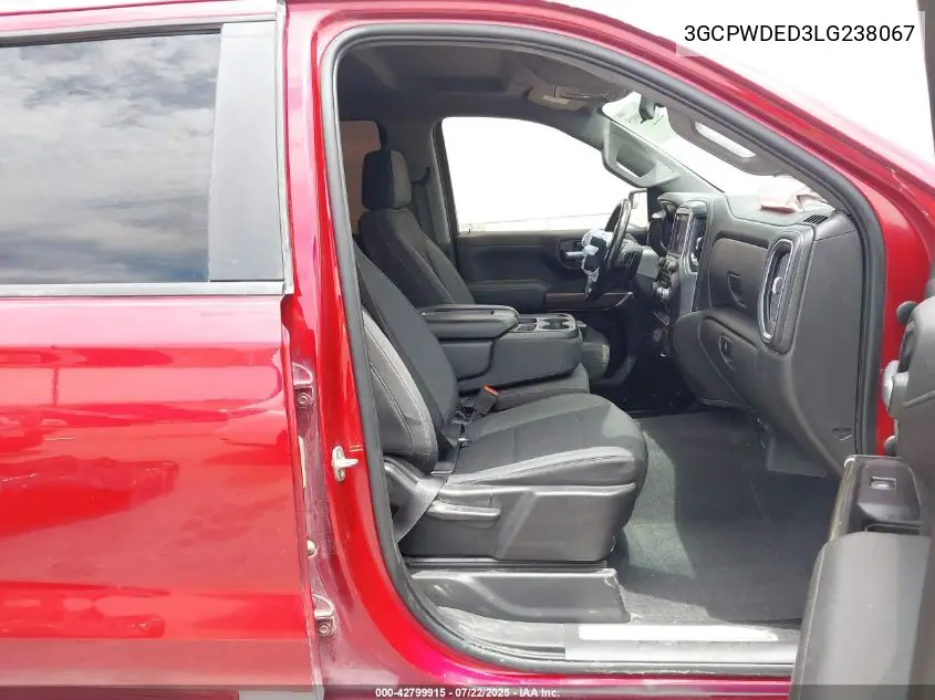 2020 Chevrolet Silverado 1500 2Wd Short Bed Rst VIN: 3GCPWDED3LG238067 Lot: 42799915