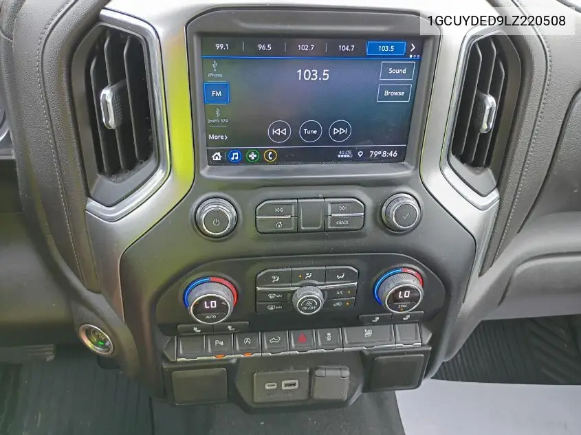 2020 Chevrolet Silverado K1500 Lt VIN: 1GCUYDED9LZ220508 Lot: 42811033