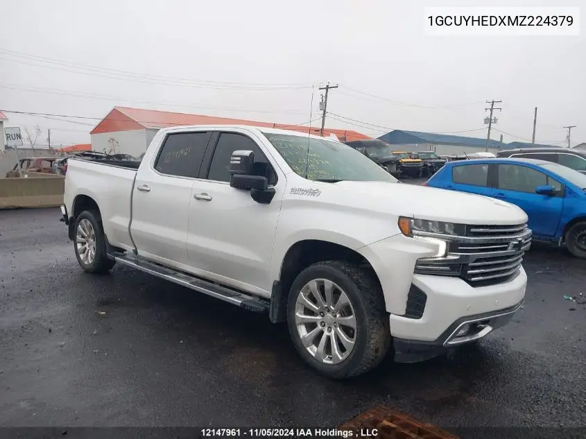 2021 Chevrolet Silverado 1500 VIN: 1GCUYHEDXMZ224379 Lot: 12147961