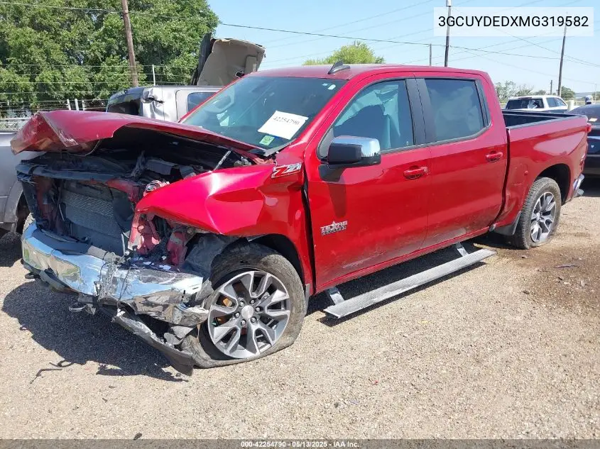 2021 Chevrolet Silverado 1500 4Wd Short Bed Lt VIN: 3GCUYDEDXMG319582 Lot: 42254790