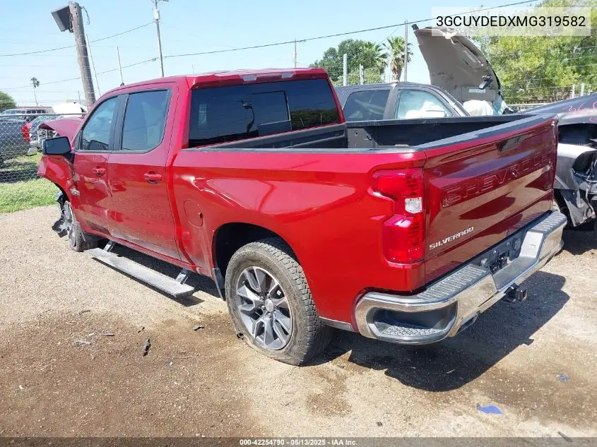 2021 Chevrolet Silverado 1500 4Wd Short Bed Lt VIN: 3GCUYDEDXMG319582 Lot: 42254790