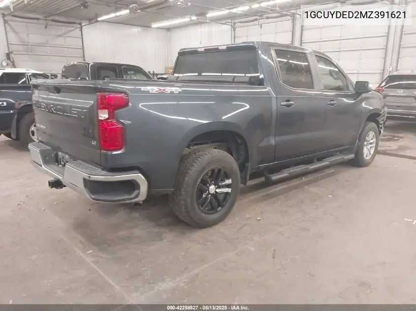 2021 Chevrolet Silverado 1500 4Wd Short Bed Lt VIN: 1GCUYDED2MZ391621 Lot: 42258827