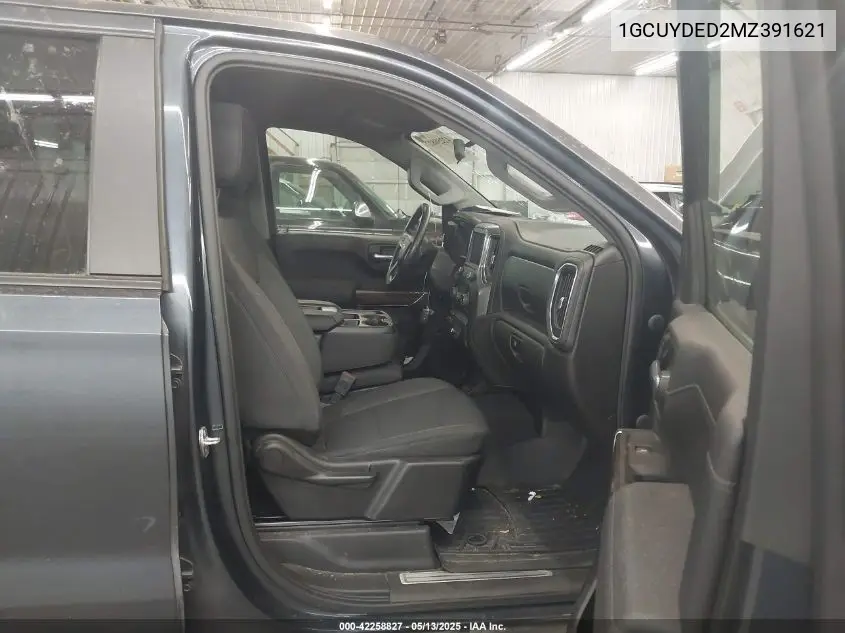 2021 Chevrolet Silverado 1500 4Wd Short Bed Lt VIN: 1GCUYDED2MZ391621 Lot: 42258827
