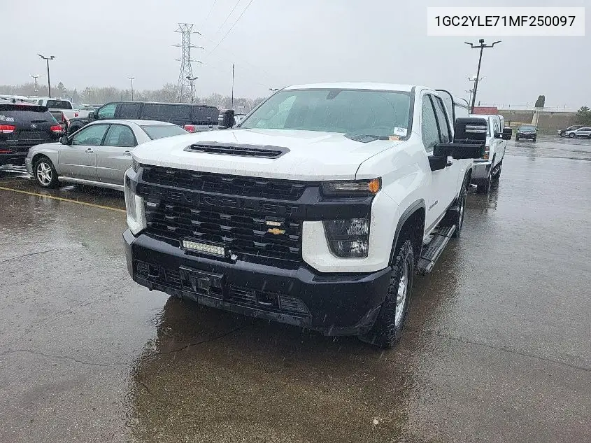 2021 Chevrolet Silverado K2500 Heavy Duty VIN: 1GC2YLE71MF250097 Lot: 42272273