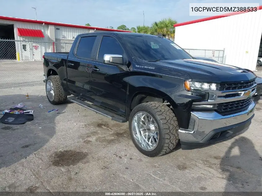 2021 Chevrolet Silverado 2Wd Short Bed Lt VIN: 1GCPWCED5MZ388533 Lot: 42606388