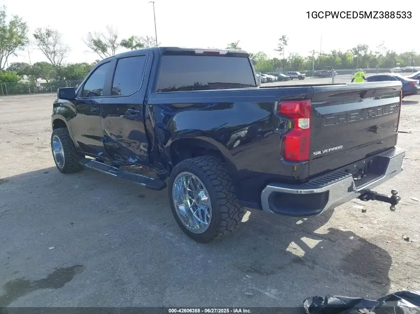 2021 Chevrolet Silverado 2Wd Short Bed Lt VIN: 1GCPWCED5MZ388533 Lot: 42606388
