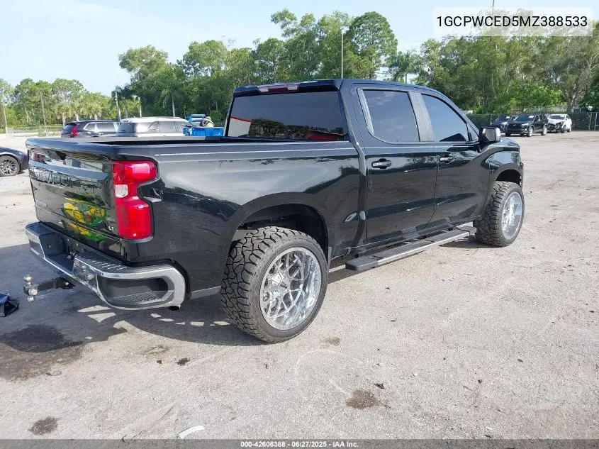 2021 Chevrolet Silverado 2Wd Short Bed Lt VIN: 1GCPWCED5MZ388533 Lot: 42606388