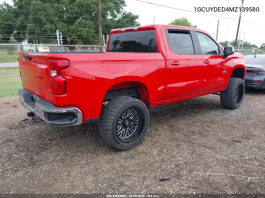 2021 Chevrolet Silverado 4Wd Short Bed Lt VIN: 1GCUYDED4MZ139580 Lot: 42620662