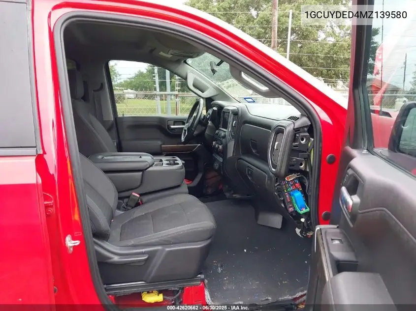 2021 Chevrolet Silverado 4Wd Short Bed Lt VIN: 1GCUYDED4MZ139580 Lot: 42620662