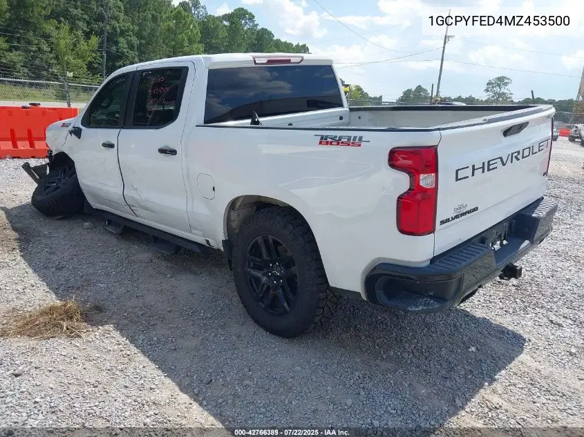 2021 Chevrolet Silverado 1500 4Wd Short Bed Lt Trail Boss VIN: 1GCPYFED4MZ453500 Lot: 42766389