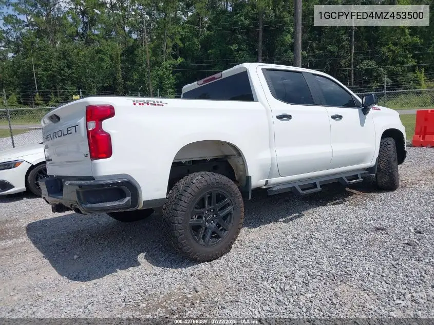 2021 Chevrolet Silverado 1500 4Wd Short Bed Lt Trail Boss VIN: 1GCPYFED4MZ453500 Lot: 42766389