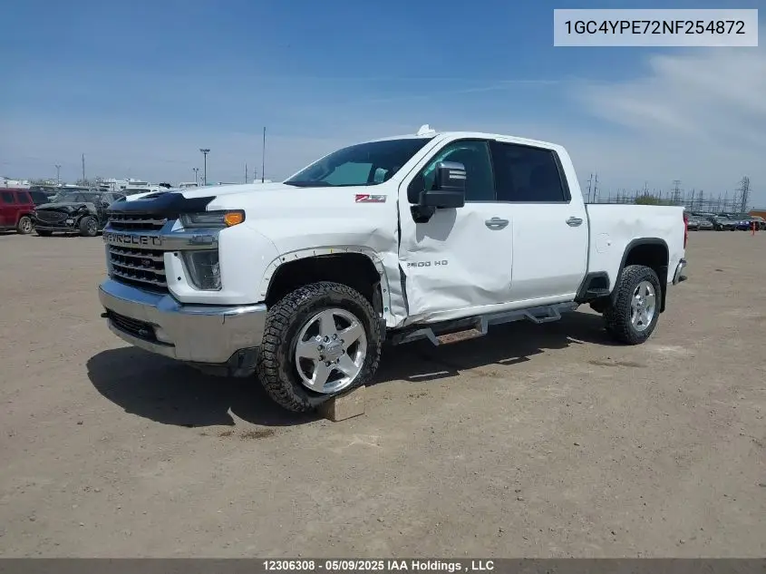 2022 Chevrolet Silverado K2500 Heavy Duty Ltz VIN: 1GC4YPE72NF254872 Lot: 12306308