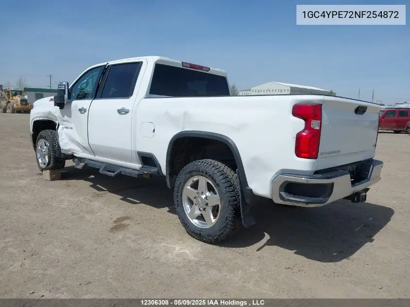 2022 Chevrolet Silverado K2500 Heavy Duty Ltz VIN: 1GC4YPE72NF254872 Lot: 12306308