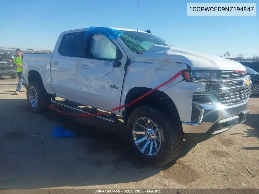 2022 Chevrolet Silverado 1500 Ltd 2Wd Short Bed Lt VIN: 1GCPWCED9NZ194847 Lot: 41697455