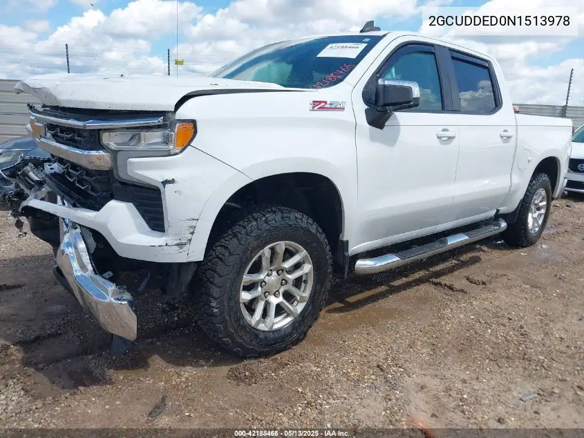 2022 Chevrolet Silverado K1500 Lt VIN: 2GCUDDED0N1513978 Lot: 42188466