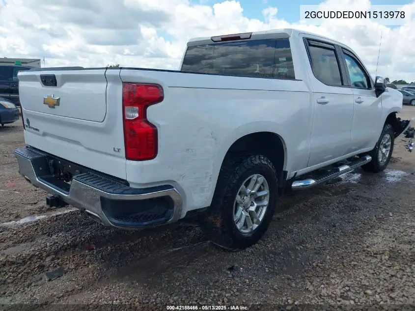 2022 Chevrolet Silverado K1500 Lt VIN: 2GCUDDED0N1513978 Lot: 42188466